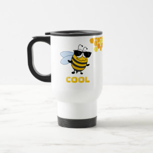 Biene Cool Funny Trendy Bee Personalisiert Reisebecher