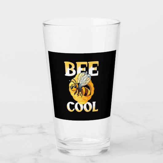 Biene Cool Glas (Vorderseite)