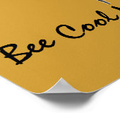 Biene Cool Man Poster (Ecke)