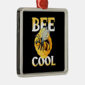Biene Cool Ornament Aus Metall (Rechts)