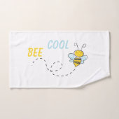 Biene Cool Personalisiert Badhandtuch Set (Handtuch)