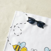 Biene Cool Personalisiert Strandtuch (Beispiel)