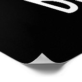 Biene Coole Funny Insect Bee Pun Dark BG Poster (Ecke)