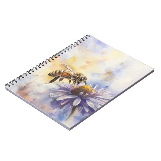 Biene & Daisy Spiral Notebook Notizblock (Linke Seite)