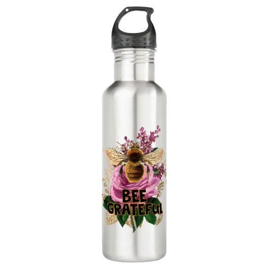 Biene dankbar edelstahlflasche (Vorderseite)
