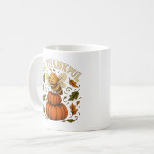 Biene Dankbarkeit Autumn Pumpkin Art Kaffeetasse (Vorderseite Links)
