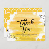Biene danken Ihnen zu kardieren Dankeskarte (Vorne/Hinten)