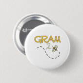 Biene des Gramm-2 Button (Vorne & Hinten)