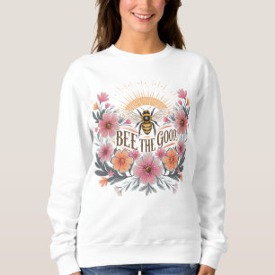 Biene die gute florale Retro Sweatshirt
