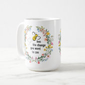 Biene die Inspiration Kaffee Tasse ändern (Vorderseite Links)