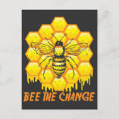 Biene Die Veränderung der Bienenzucht Honigbienen Postkarte (Vorderseite)