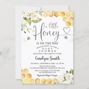 Biene eine kleine Honey-Baby-Dusche Einladung