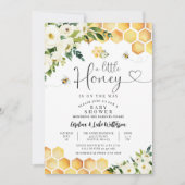 Biene eine kleine neutrale Babydusche für das Honi Einladung (Vorderseite)