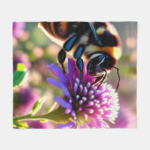 Biene Fleecedecke (Vorderseite (Horizontal))