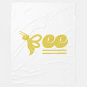 Biene Fleecedecke (Vorderseite)