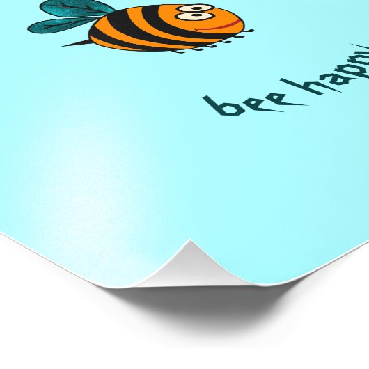 Biene Fotodruck (Ecke)