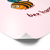 Biene Fotodruck (Ecke)