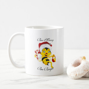 Biene Frohe Weihnachten Cartoon Kaffeetasse
