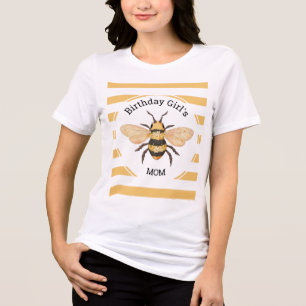 Biene Geburtstagsmädchen-Mutter-Party Tri-Blend Shirt