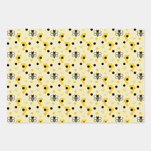 Biene Geschenkpapier Set (Vorderseite 3)