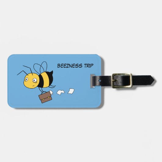 Biene, getirte Stressbeere, Briefkasten Gepäckanhänger (Vorderseite horizontal)