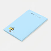 Biene, getirte Stressbeere, Briefkasten Post-it Klebezettel (angewinkelt)