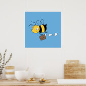 Biene, getirte Stressbeere, Briefkasten Poster (Küche)