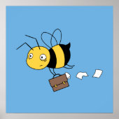 Biene, getirte Stressbeere, Briefkasten Poster (Vorne)