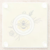 Biene Glasuntersetzer (Rückseite)