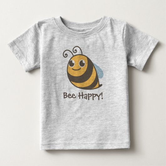 Biene glücklich! Hummel-Biene Baby T-shirt (Vorderseite)