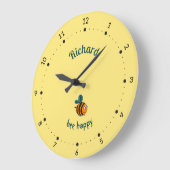 Biene Große Wanduhr (Winkel)