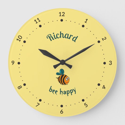 Biene Große Wanduhr (Vorderseite)