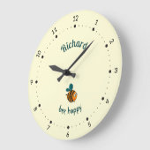 Biene Große Wanduhr (Winkel)