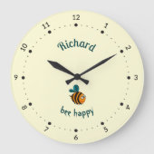 Biene Große Wanduhr (Vorderseite)