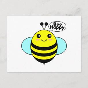 Biene Happy 3 Postkarte