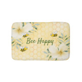Biene Happy Hummeln Gelbe Honigwabe Badematte (Vorderseite)