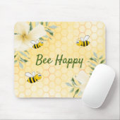 Biene Happy Hummeln Gelbe Honigwabe Sommer Mousepad (Mit Mouse)
