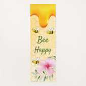 Biene Happy Hummeln Gelbe Honigwabe Yogamatte (Vorderseite)