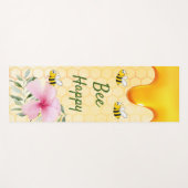 Biene Happy Hummeln Gelbe Honigwabe Yogamatte (Vorderseite (Horizontal))