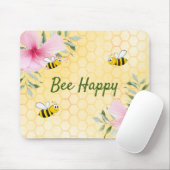 Biene Happy Hummeln Gelbe Honigwabenblüte Mousepad (Mit Mouse)