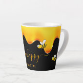 Biene Happy niedliche Hummeln tropfen Honig Milchtasse (Rechte Ecke)