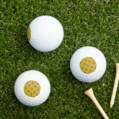 Biene Haven: Vintages gelbes Muster Golfball (Insitu Gras)