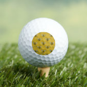 Biene Haven: Vintages gelbes Muster Golfball (Insitu T-Shirt)