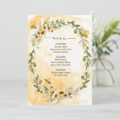 Biene Honeybee Menükarte (Stehend Vorderseite)