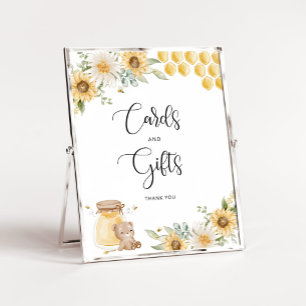 Biene Honig Bär Sonnenblume Karten und Geschenke S Poster
