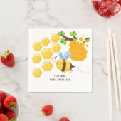 Biene, Honigbiene, Honigwabe, Hummel Serviette (Beispiel)