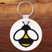 Biene, Honigbiene, Hummel, einfache Bienengrafik Schlüsselanhänger (Vorderseite)