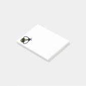 Biene, Honigbiene, Hummel Post-it Klebezettel (angewinkelt)