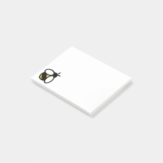 Biene, Honigbiene, Hummel Post-it Klebezettel (angewinkelt)