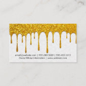 Biene | Honigwabe | Honey Tropfen Visitenkarte (Rückseite)